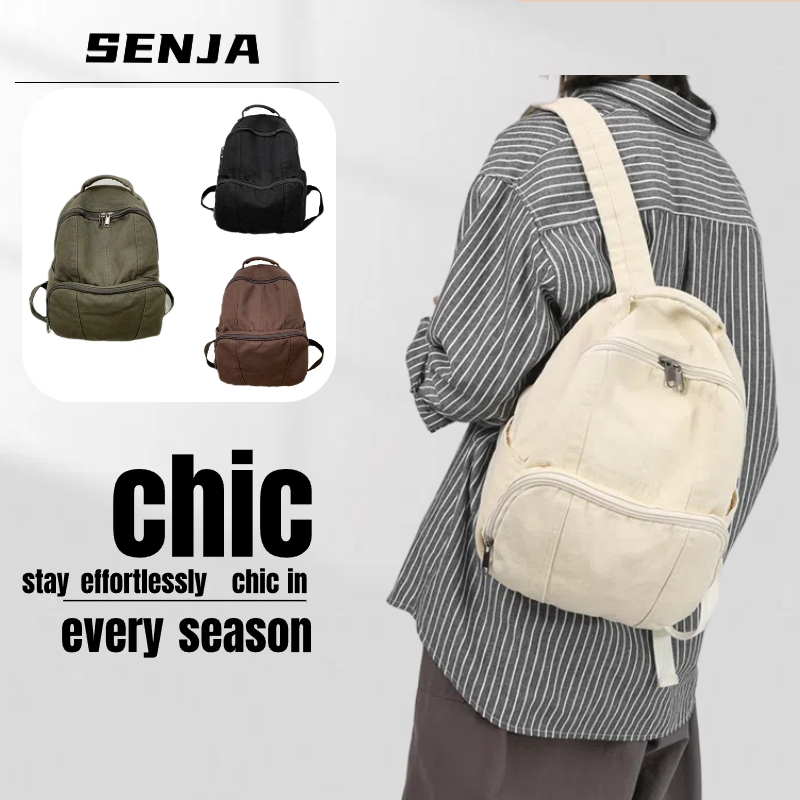 Tas sekolah aesthetic mini ransel wanita backpack  tas Kanvas fashion import tas mini wanita korean style