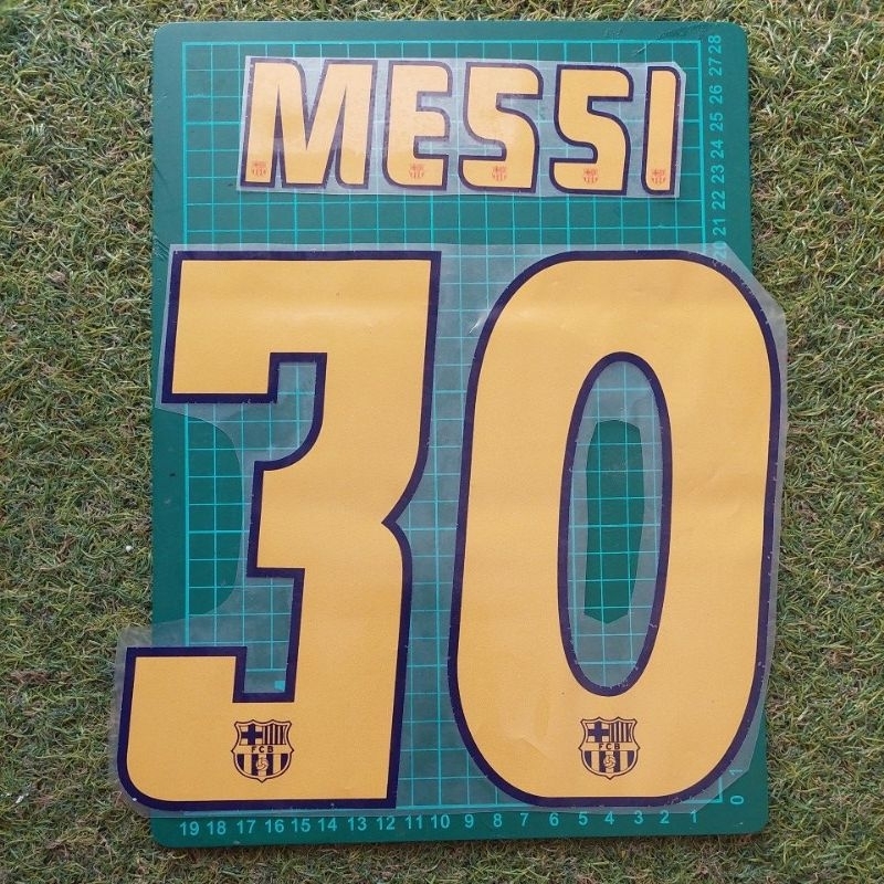 NAMESET JERSEY KIDS/SIZE BOY - MESSI #30 BARCELONA HOME 2004-2006