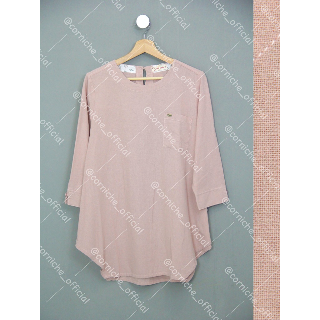 Corniche Olive Blouse Pink - TP231775