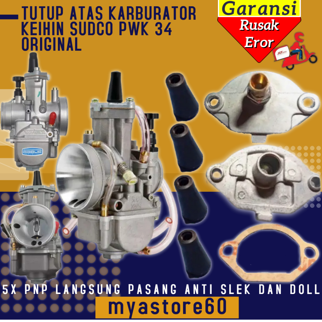 Sparepart Karburator Karbu Sudco KWS CPO NGO Carburator Tutup Besi Cangkang Atas PWK 34 PWK34 Penutu