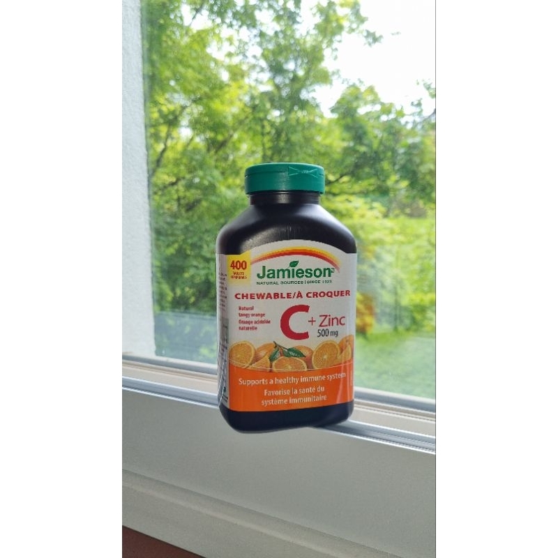 Ready Stock Jamieson Vitamin C + Zinc 500mg chewable 400 tablets