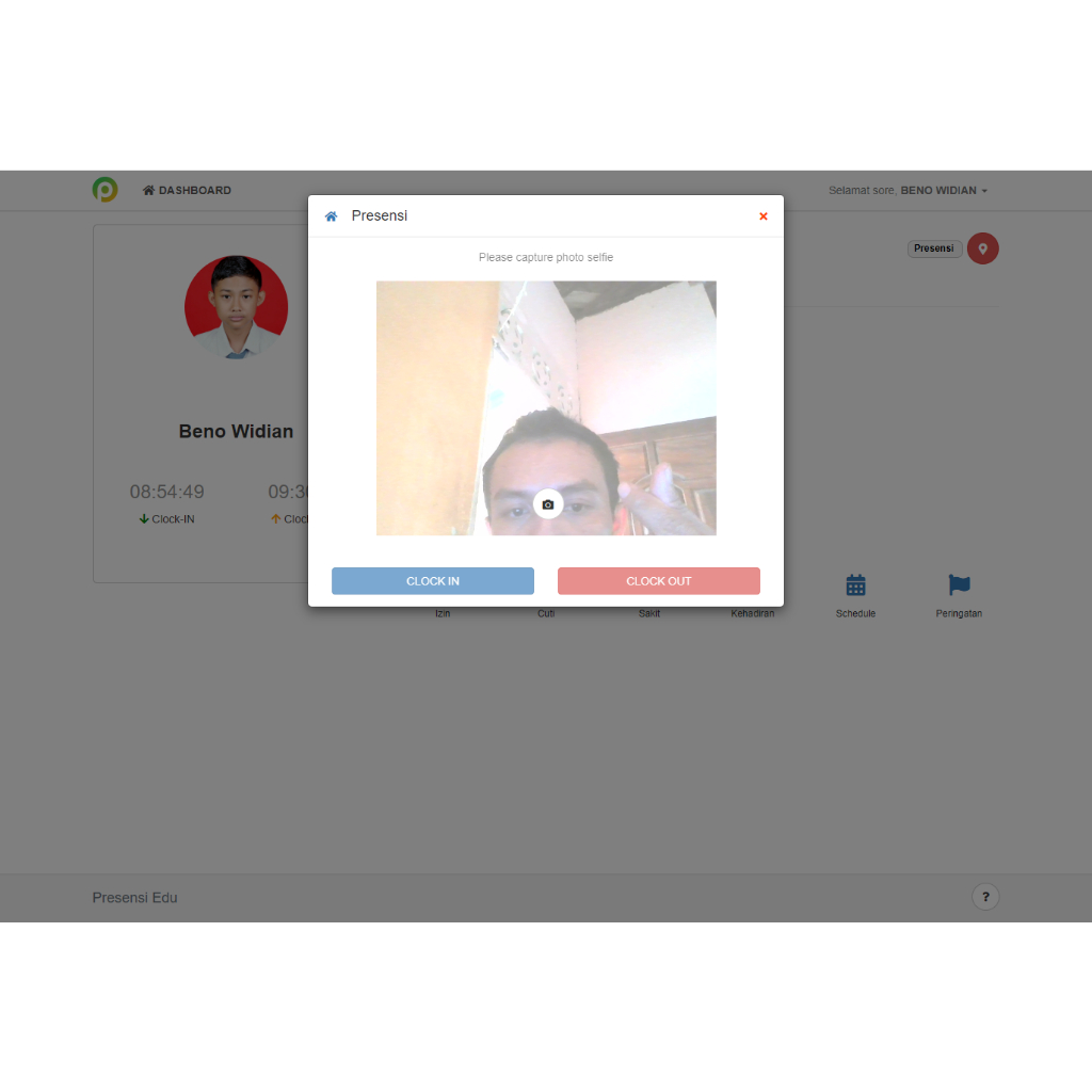 Source Code Aplikasi Web Presensi Edu Presensi Siswa dan Guru