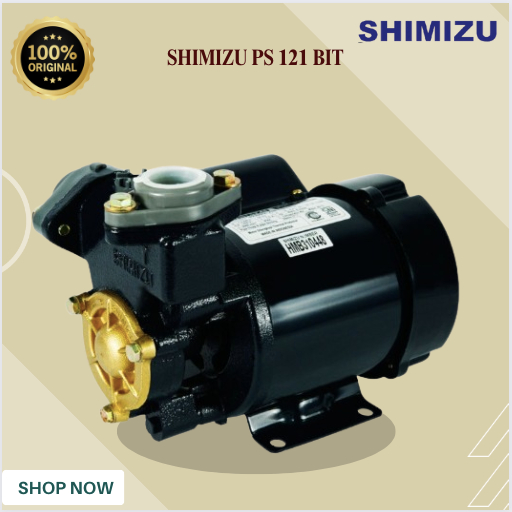 SHIMIZU POMPA AIR PS 121 BIT/PS121BIT/PS 121-BIT/PS-121-BIT NON AUTO WATER PUMP/ORIGINAL BERGARANSI