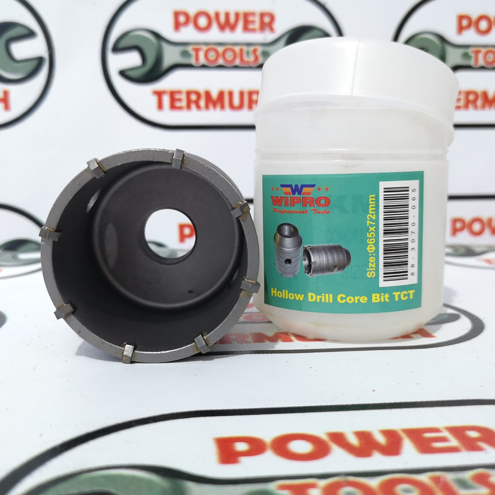 

Hole Saw Beton 65 mm WIPRO Holesaw Masonry HOLLOW CORE DRILL BIT TCT