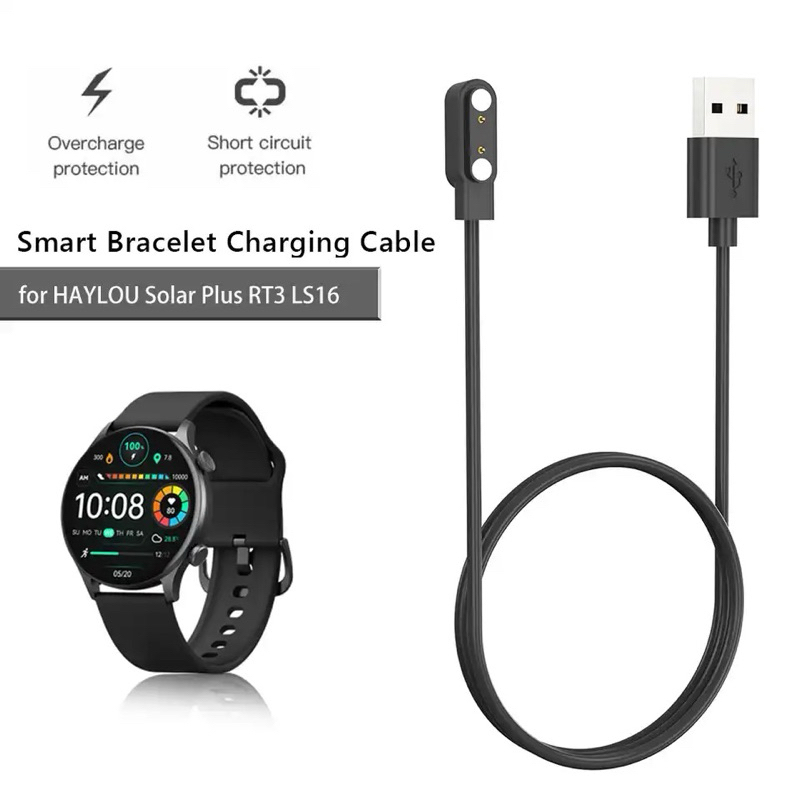 Charger Premium Quality Magnetic Charger Watch Haylou Solar Plus RT 3 Charger Haylou Smartwatch