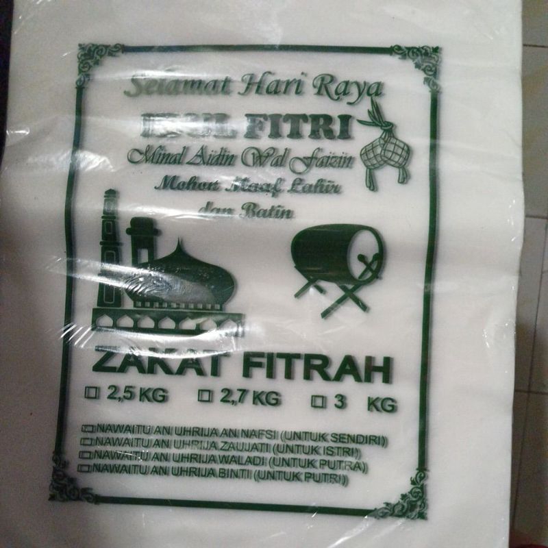 plastik zakat fitrah