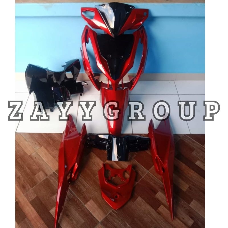 body halus motor Honda Vario 125 old // Vario techno 125 warna merah candy