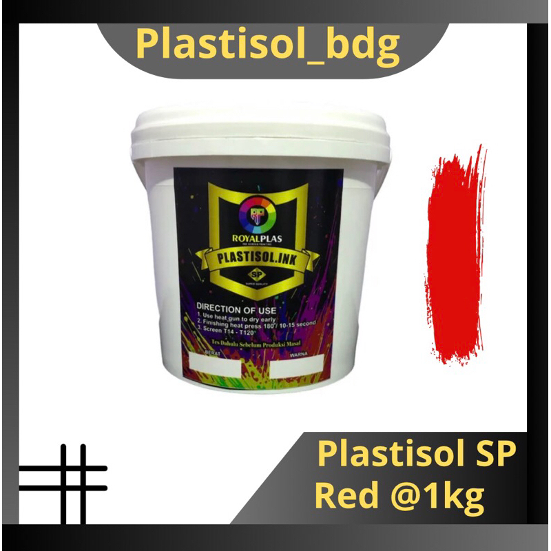 

Tinta Plastisol Red SP @ 1 kg Royalplas