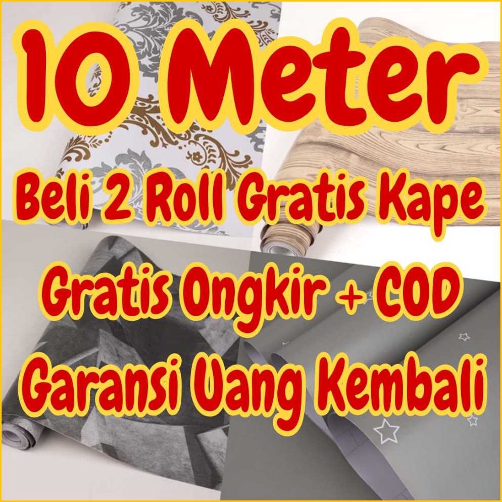 PALING DICARI 1 METER Wallpaper dinding 1 m 1 meter 45 cm x 1 m wallpaper dinding motif embos batik 