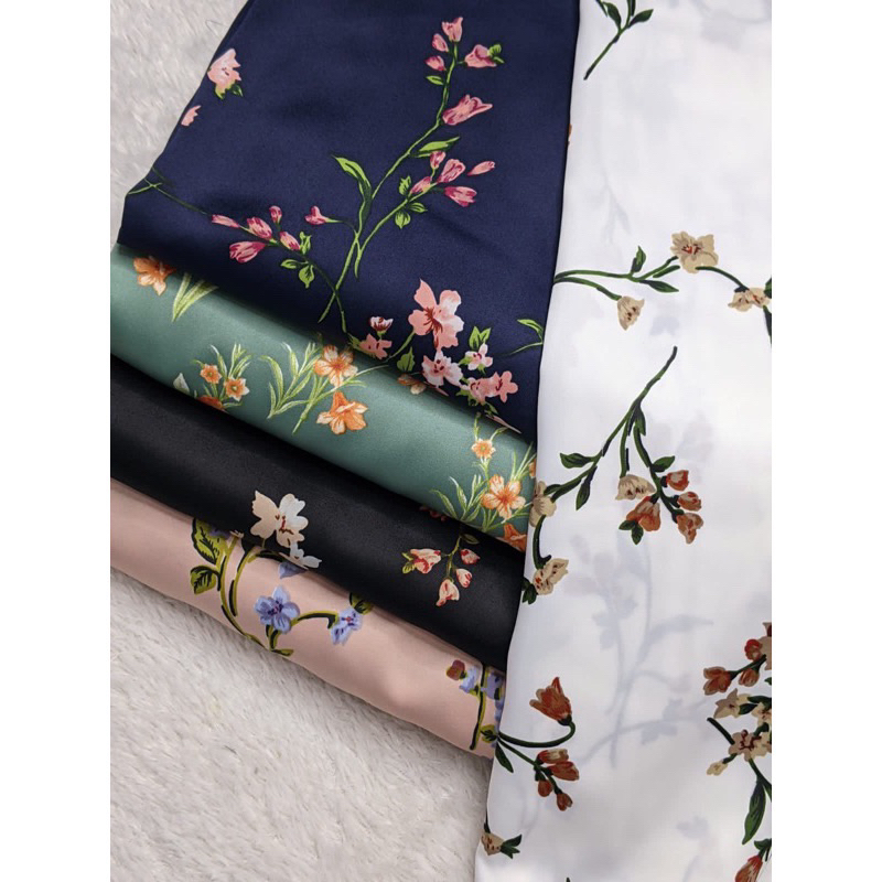 ( JAWARA TEXTILE) KAIN MOTIF BUNGA | BAHAN MAXMARA SILK | MOTIF BUNGA CANTIK