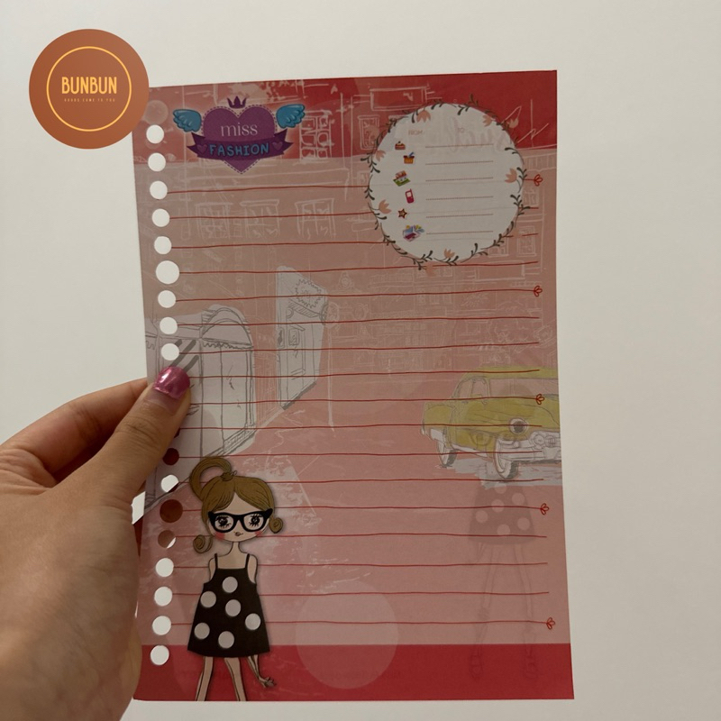 

[MIN 5 PCS BISA MIX] kertas binder harvest miss fashion casual a5