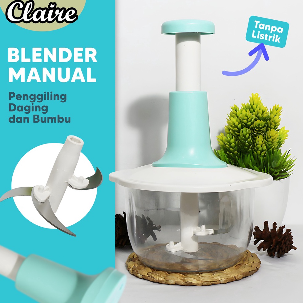 Harga Spesial Blender Penggiling Daging Bumbu Mini Cutter  Gilingan Daging Tanpa Listrik  Blender