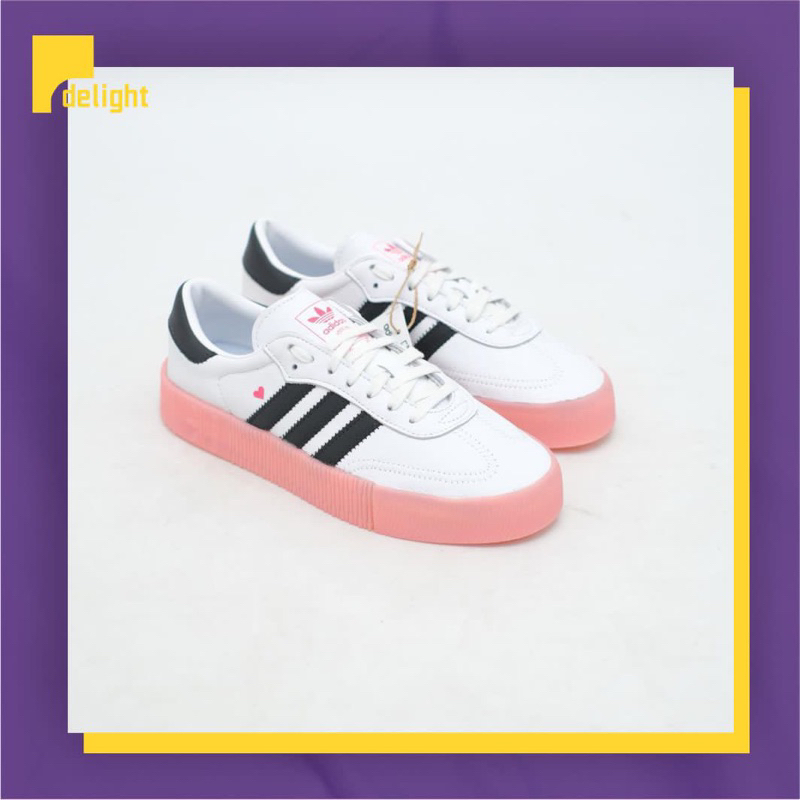 Sepatu Adidas Sambarose Valentine White Pink Original