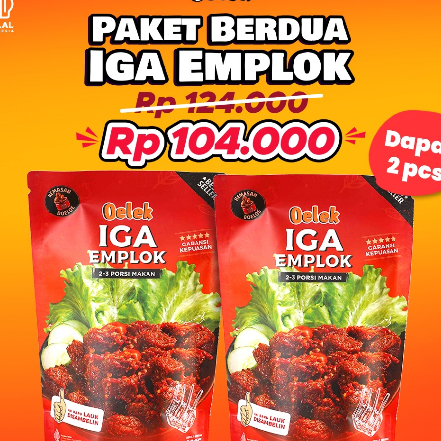 

Terbaru 33 Paket Berdua Iga Emplok Oelek 2 Pack Iga Emplok Iga Mercon Iga Sambal Oseng Iga