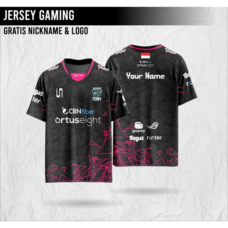 JERSEY GAMING ML &FF TERBARU GRATIS NAMA&LOGO