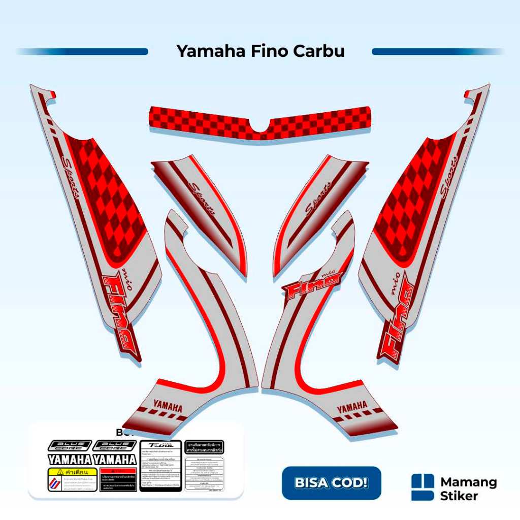 Striping Fino Karbu Classic Variasi (15) Thailand Vietnam 2012 2013 Full Body 125 Fino Lama