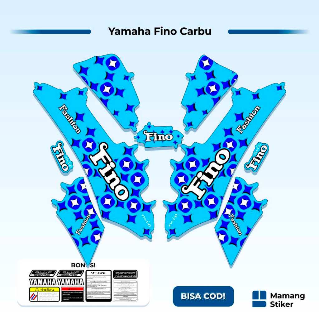 Striping Fino Karbu Classic Variasi (18) Thailand Vietnam 2012 2013 Full Body 125 Fino Lama