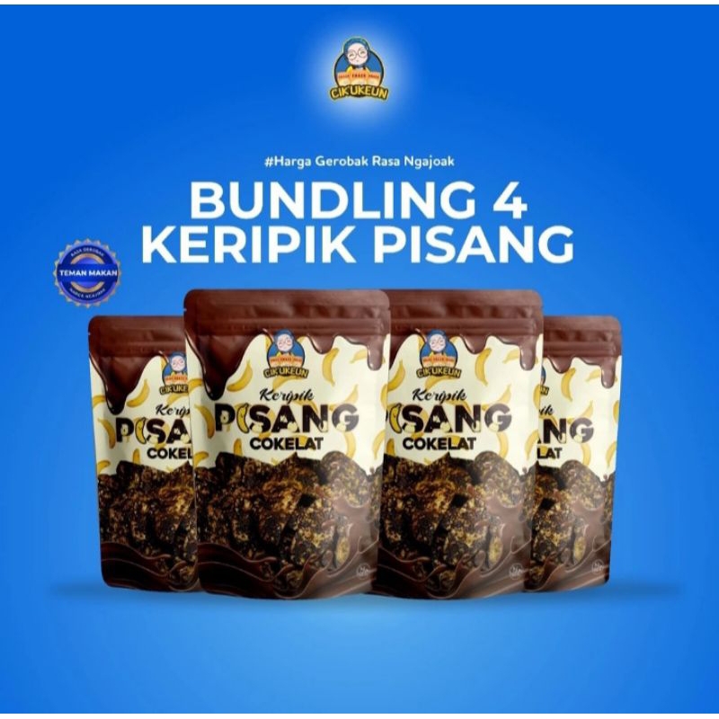 

KERIPIK PISANG COKLAT - BANANA COKLAT CHIP - LUMER - CIK'EMAM X CIK'UKEUN