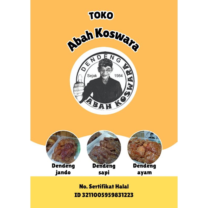 

pink Dendeng Daging Sapi Abah Koswara 115 gram khas Bandung