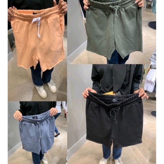 XG34448 CELANA PENDEK HM GULUNG short pants hnm pria short pants hm wanita