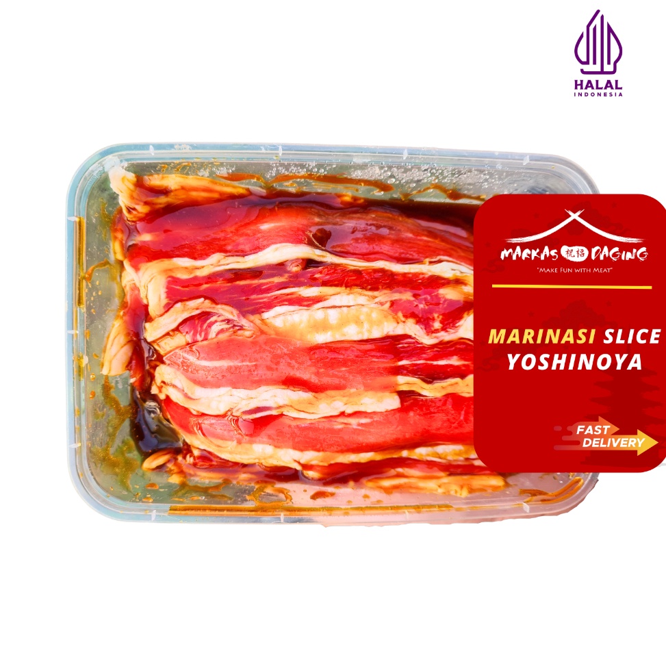 

PPX382 Dijamin Ori MARINASI Yoshinoya Beef Slice Daging Sapi Marinasi Frozen HALAL
