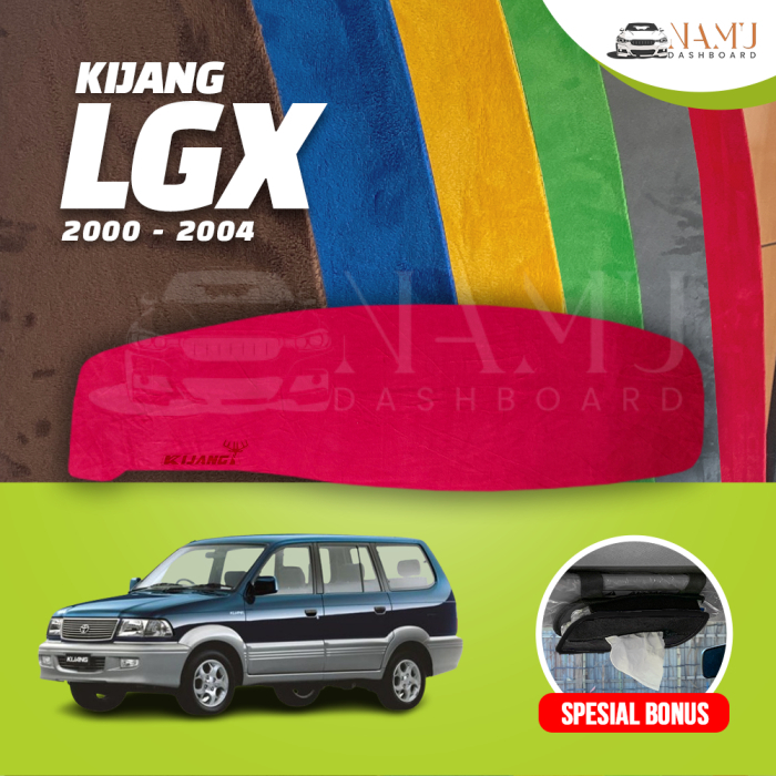 ALAS BULU DASHBOARD MOBIL KIJANG LGX - COVER KARPET PELINDUNG DASBOR TOYOTA 2000 2001 2002 2003 2004