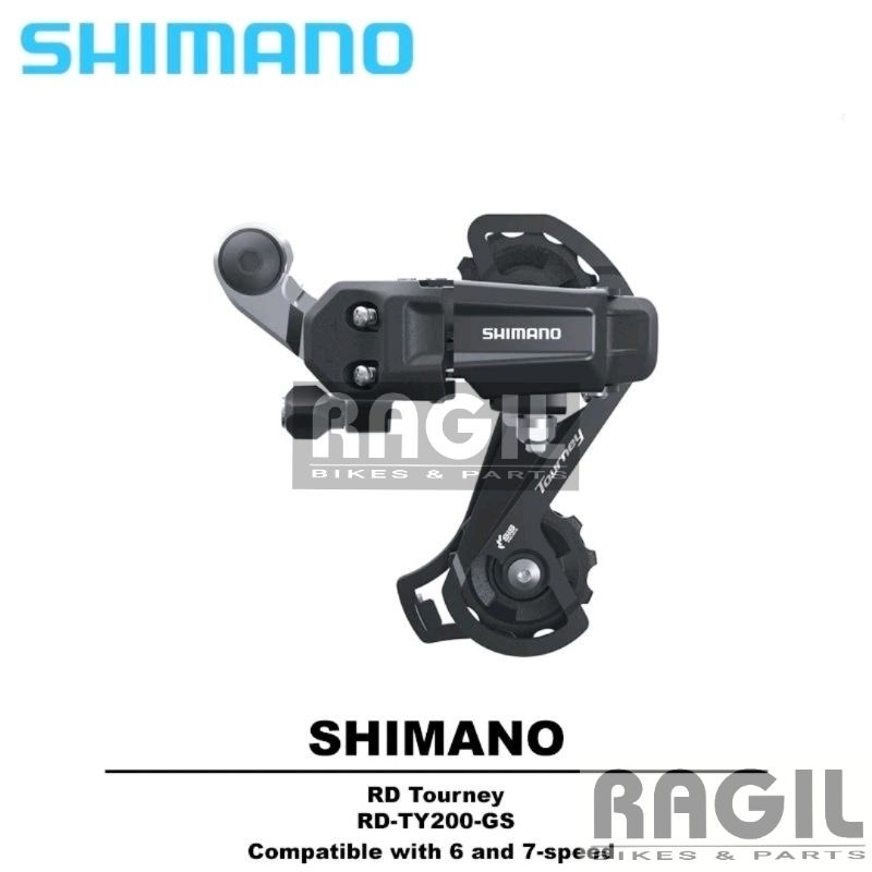 RD SHIMANO TOURNEY TY200 SS SHORT CAGE PENDEK 6 7 SPEED SEPEDA LIPAT MINION 16 20 INCH REAR DERAILLE