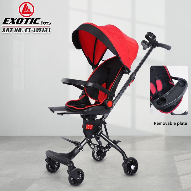 BABY STROLLER BISA 2 ARAH ADA KANOPI LEPAS PASANG || KERETA SORONG BAYI BISA DUA ARAH KANOPI LEPAS P