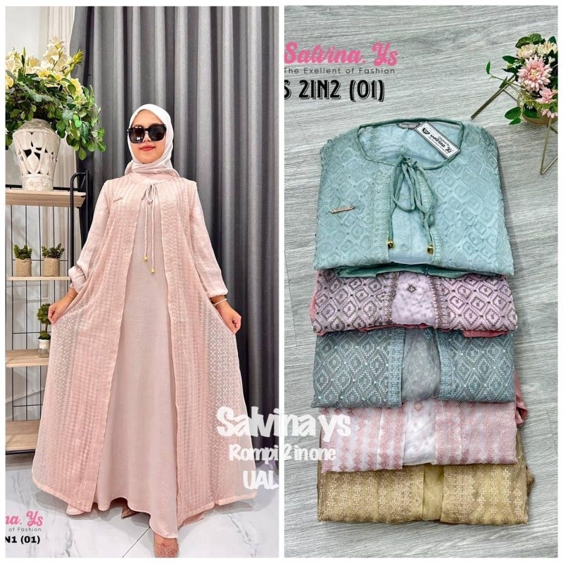 Salvina Gamis santorini rompi lepasan 2 in 1