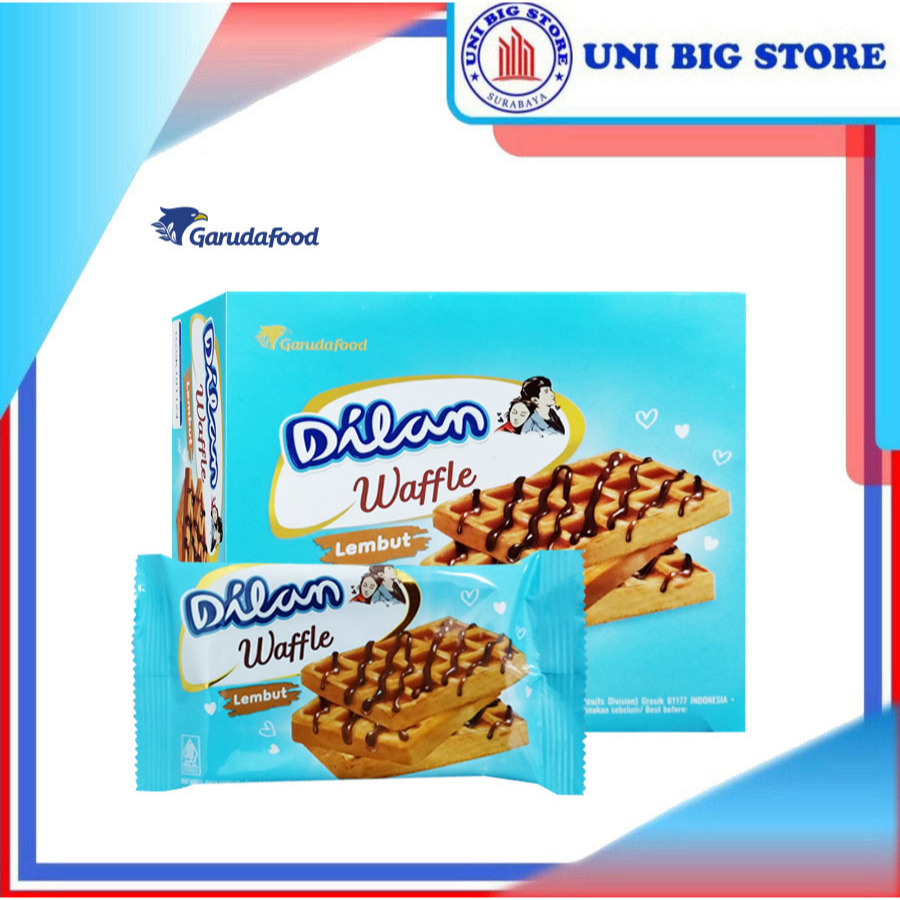 

Dilan Chocolate Waffle Bolu 16 gr x 12 pcs BOX Wafer Coklat Soft Cake