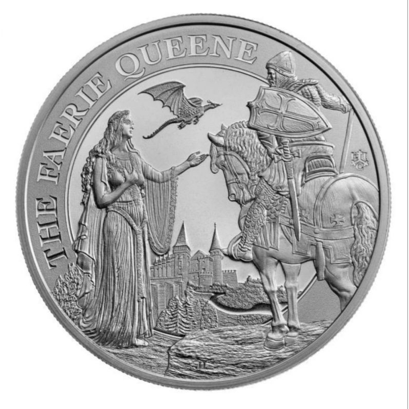 Perak Silver Coin Saint Helena Una and Redcrosse 2023 1 oz