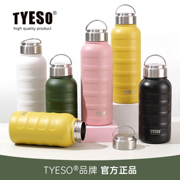 [ORIGINAL] TYESO BOTTLE FITNESS PORTABLE CATEPILLAR 750ML/TERMOS CUP/TERMOS TRAVEL/TYESO TERMOS/TYES