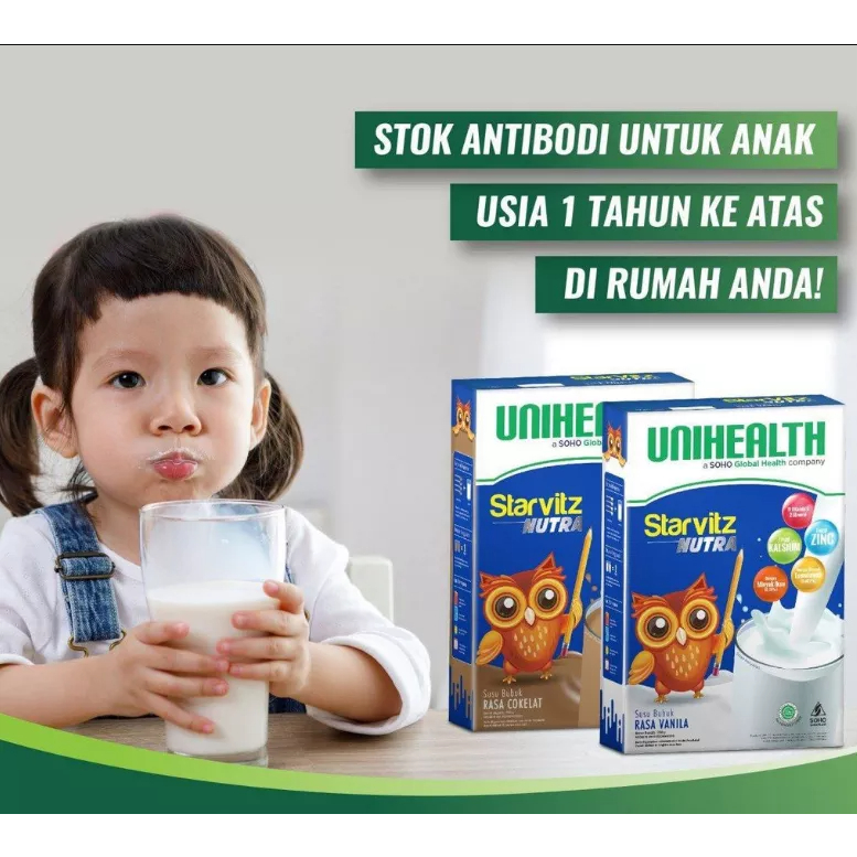 Unihealth Susu Starkidz Nutra | Starvitz Nutra Susu Anak
