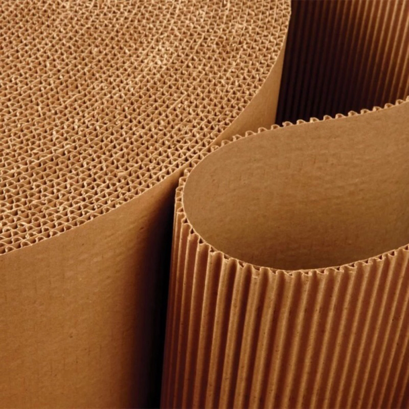 

60x100 cm eflute single face kraft medium corrugated karton kardus lembaran