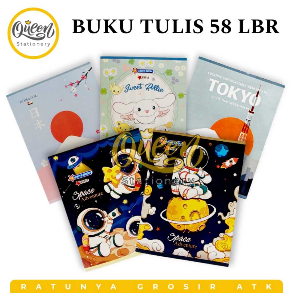 

1 PCS BUKU TULIS 58 LEMBAR ALFA / BUKU CATATAN SEKOLAH / NOTEBOOK