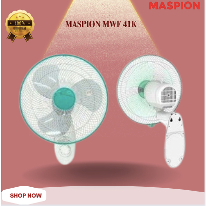 MASPION KIPAS DINDING MWF 41K KIPAS ANGIN/MWF41K/MWF-41K/MWF-41-K/MWF 41K/MWF 41 K/KIPAS DINDING