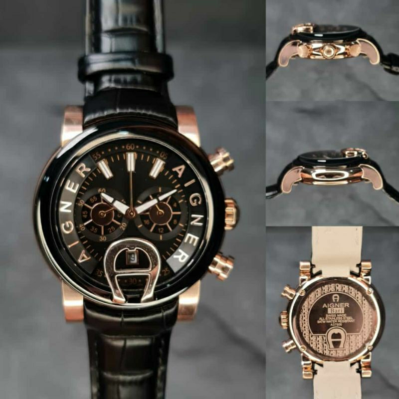 Jam Tangan Pria Aigner Bari Tali Kulit - Jam Tangan Aigner Bari - Aigner Bari Tali Kulit - Aigner