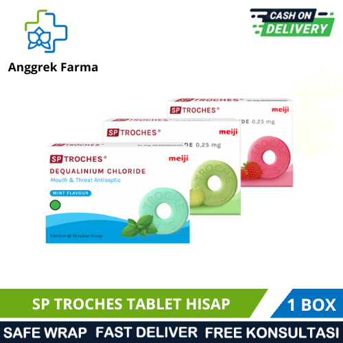 SP TROCHES MEIJI/TABLET HISAP/OBAT RADANG HISAP/OBAT TENGGOROKAN