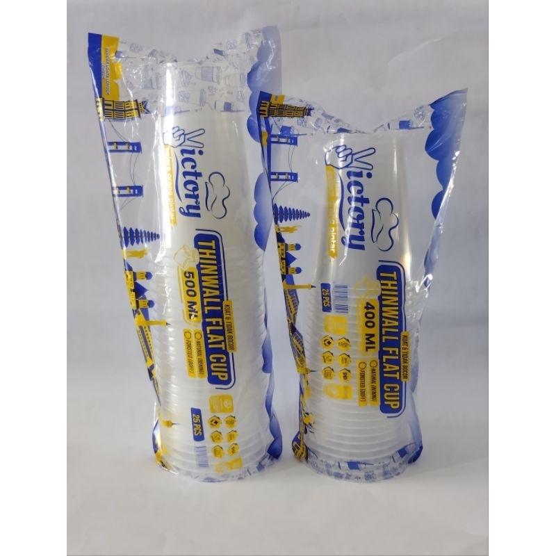 Cup Victory Cup 500ml & 400ml /14 Oz & 16oz/ gelas thinwall / tumbler gelas / cup injection 14 / cup