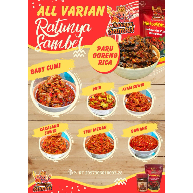 

Ratunya Sambel Semua varian // sambel baby cumi // sambel pete // sambel cakalang