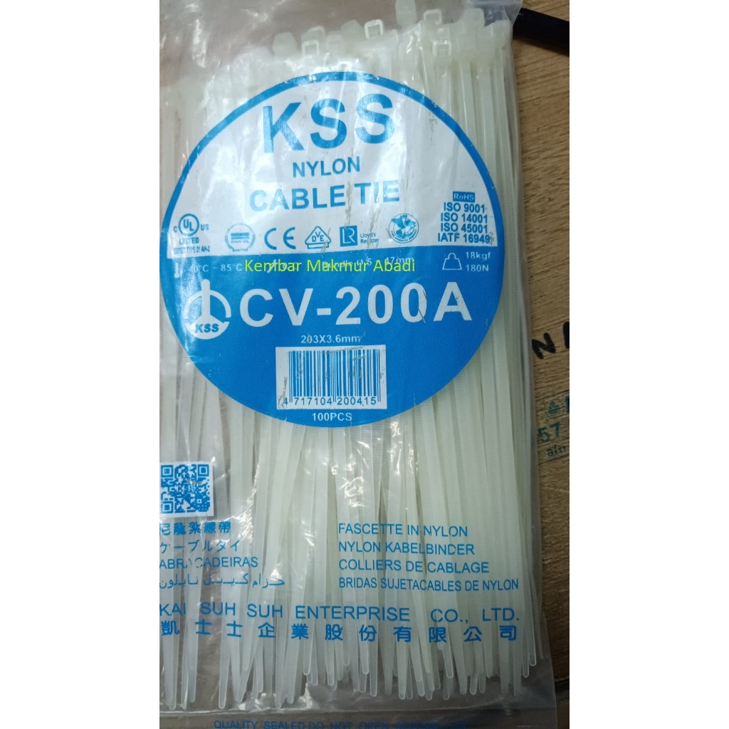Kabel ties KSS CV 200A x 3.6 / kabel ties kss cv200A / CV 200AB