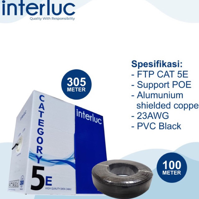 Kabel LAN Incerluc FTP Cat5e 305m outdoor