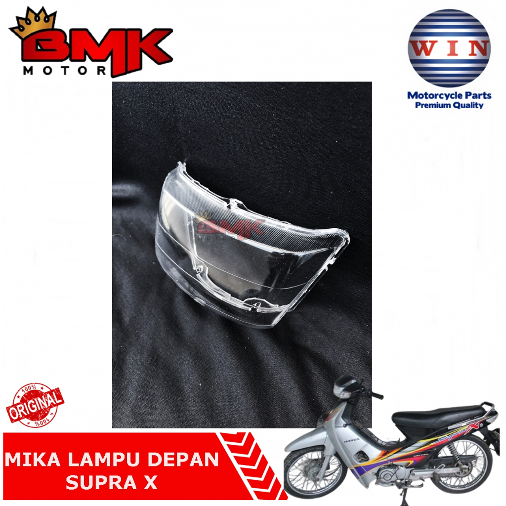 Win Mika Kaca Lampu Depan Supra X 100