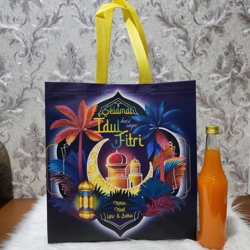 

Bellino - Tas Lebaran Full Jahit 38 x 35cm Goodie Bag Hampers Idul Fitri Bahan Kantong Tebal Tas Souvenir Motif