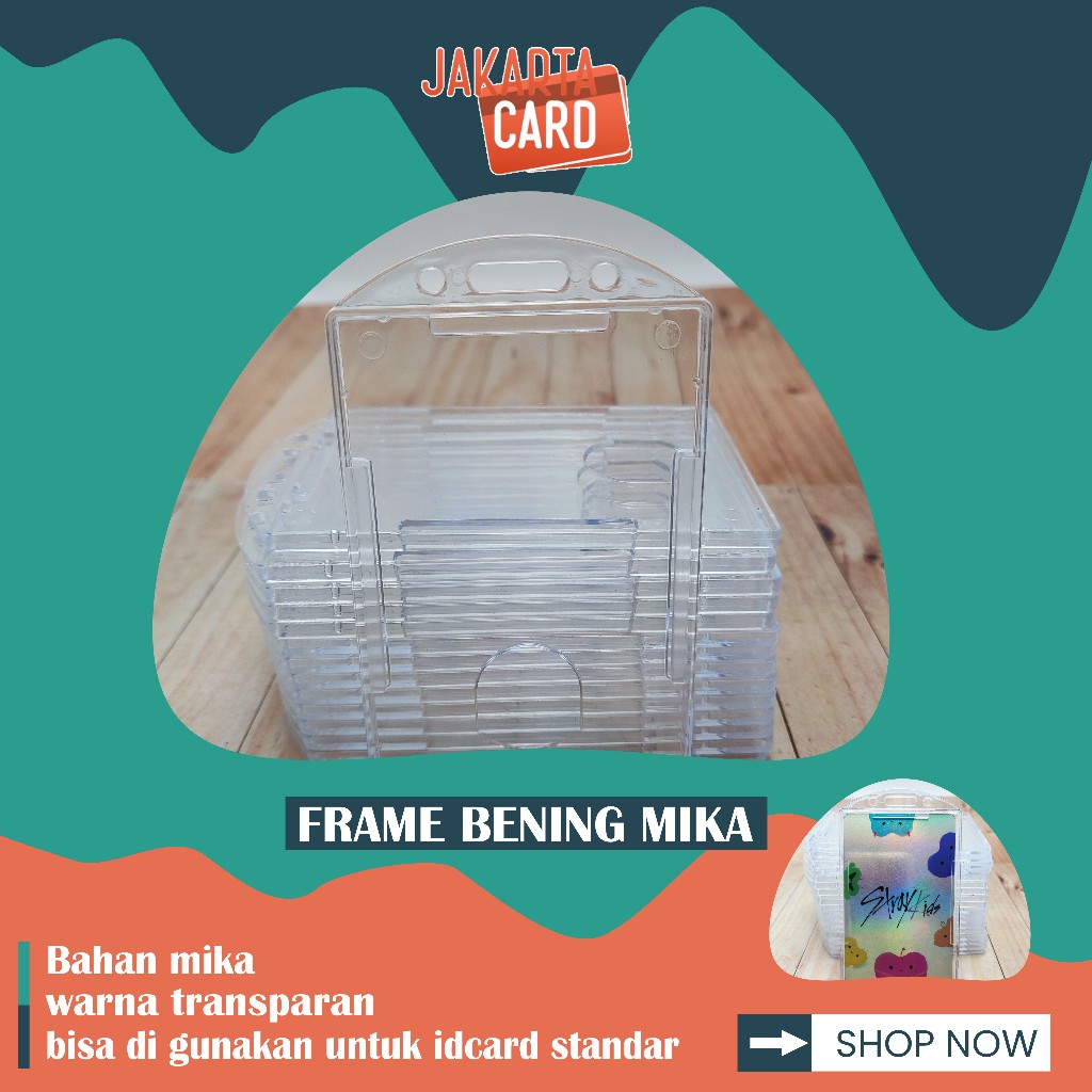 

Frame BENING TRANSPARANT Casing Tempat ID Card Holder Portrait