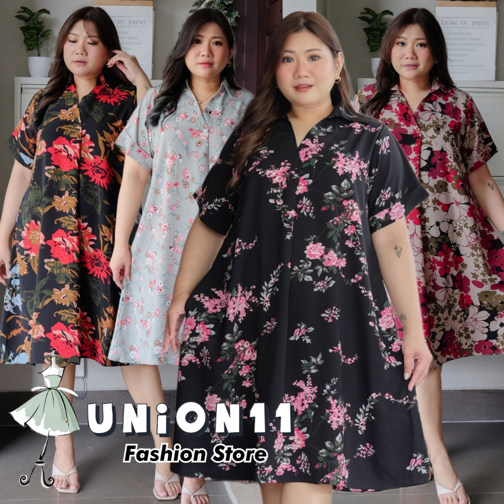 UNION11 - DRESS JUMBO WANITA LD 126 / BAJU JUMBO WANITA / BAJU KERJA WANITA BIGSIZE / DRESS JUMBO WA