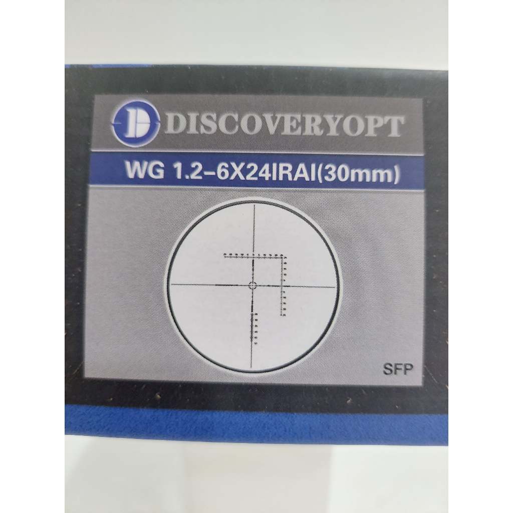 teleskop murah discovery WG 1.2-6X24 IRAI warna hitam