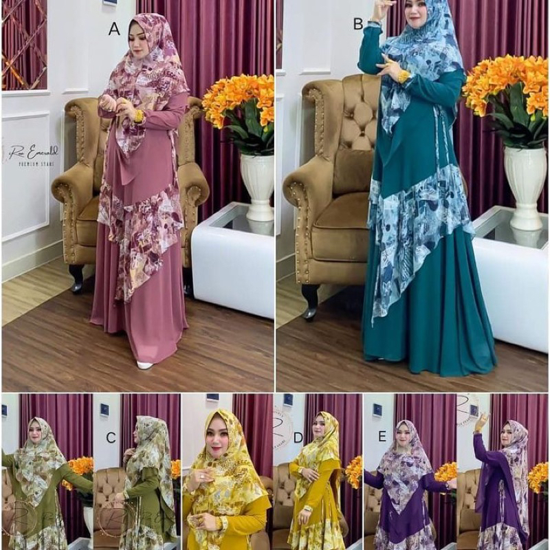 READY BUSANA GAMIS ANGGUN SYARI By iRna Gallery