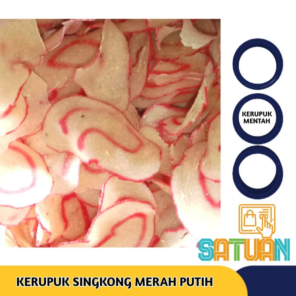 

KERUPUK SINGKONG MERAH PUTIH 250 GRAM | SATUAN TOKO | KERUPUK SADRIAH | KERUPUK JADUL | LANGSUNG DIGORENG TANPA DI JEMUR |