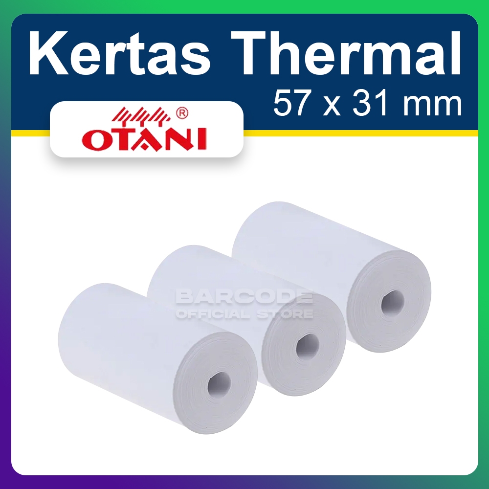 

Kertas Struk Thermal Otani 57x31 / 57x30 Termal Coreless (Tanpa Core)